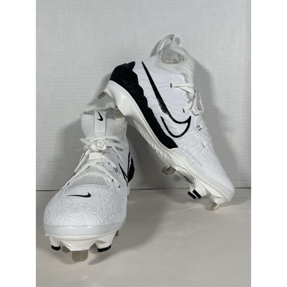 Nike Alpha Huarache NXT‎ White Black Baseball Cleats (DJ6517-101) Men's Size 7